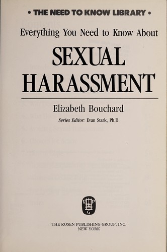 Sexual Harassment book cover