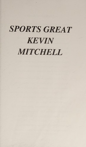 Sports great Kevin Mitchell book cover