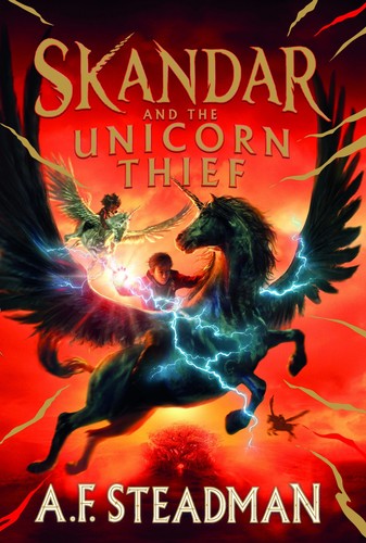 Skandar and the Unicorn Thief book cover