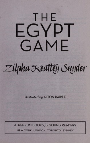 The Egypt Game book cover