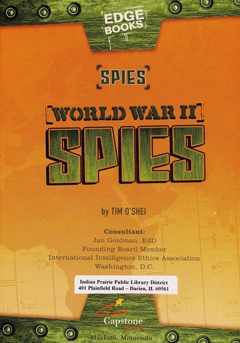 World War II spies book cover