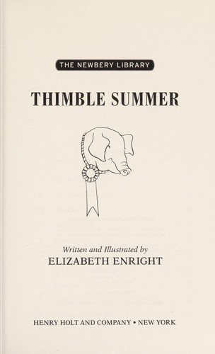 Thimble Summer book cover