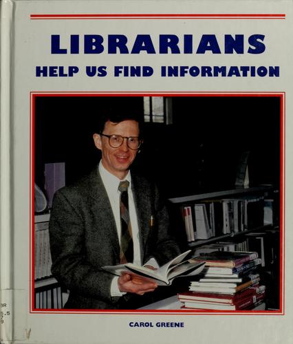 Librarians help us find information book cover