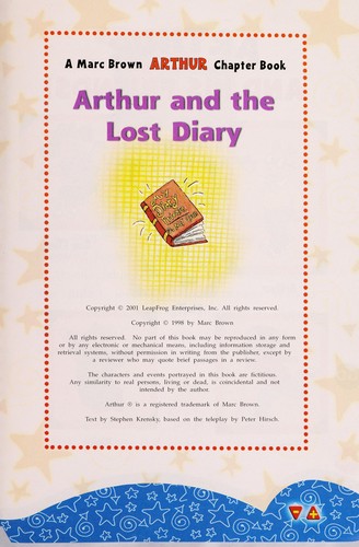 Arthur and the lost diary (Marc Brown Arthur chapter book) book cover